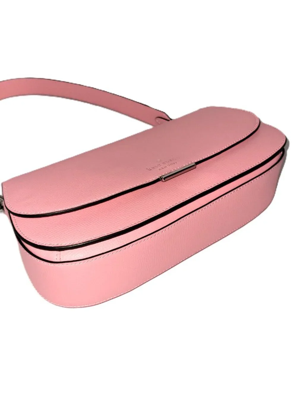 Kate Spade KN644 Quinn Refined Grain Leather Shoulder Bag Grapefruit Soda
